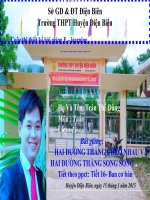 Slide tóan 11 HAI ĐƯỜNG THẲNG CHÉO NHAU VÀ HAI ĐƯỜNG THẲNG SONG SONG _thế Dũng