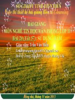 Slide tin học 11 bài 20 sử dụng hàm _T.V Hiếu