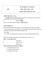ĐỀ THI HỌC KỲ 2 TIẾNG VIỆT LỚP 1