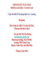 Slide Địa 6 Bài 24 BIỂN VÀ ĐẠI DƯƠNG _Thu Hương