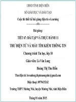 Slide tin học 10 bài thư điện tử và máy tìm kiếm thông tin _L.V Long ft H.T.T Hiền