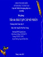 Slide tóan 11 BÀI TẬP CẤP SỐ NHÂN _Thu Trang