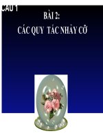 ĐỀ CƯƠNG CHI TIẾT HỌC PHẦN GIÁC SƠ ĐỒ TRÊN MÁY TÍNH - BÀI 2 QUY TẮC NHẢY CỠ