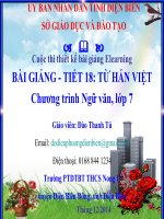 Slide văn 7 TỪ HÁN VIỆT _Thanh Tú