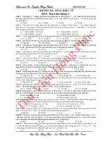 280 CÂU HỎI TRẮC NGHIỆM SÓNG ĐIỆN TỪ