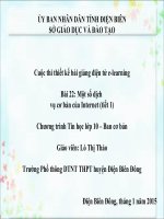 Slide tin học 10 bài 22 một số dịch vụ cơ bản của internet tiết 1 _L.T Thảo