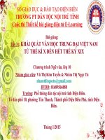 Slide văn 10 KHÁI QUÁT VĂN HỌC TRUNG ĐẠI VIỆT NAM TỪ THẾ KỈ X ĐẾN HẾT THẾ KỶ XIX _Kim Tuyến ft Ngọc Tú