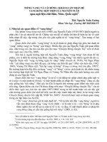 Báo cáo văn học Tiếng vang và cái bóng Khảo luận nhan đề Vang bóng một thời của Nguyễn Tuân (qua ngữ liệu chữ Hán, Nôm, Quốc ngữ)