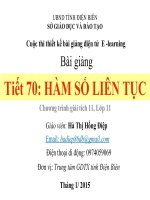 Slide tóan 11 HÀM SỐ LIÊN TỤC _Hồng Điệp