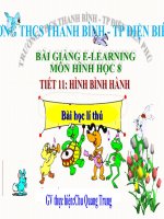 Slide tóan 8 HÌNH BÌNH HÀNH _Quang Trung