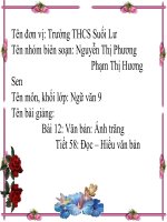 Slide văn 9 Ánh trăng _Thị Phương ft Thị Hương