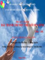 Slide văn 9 ĐẤU TRANH CHO MỘT THẾ GIỚI HÒA BÌNH _Bùi Hoa ft Quyên