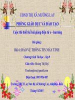 Slide tin học 9 bài 6 bảo vệ thông tin máy tính _H.T Hợi