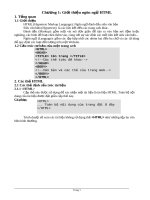 Giới thiêu ngôn ngữ HTML - Dùng để thiết kế Web