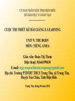 Slide tiếng anh 6 UNIT 9 THE BODY _Thị Thơm