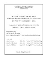 máy bắn nước dùng cho cứu hỏa lĩnh vực kỹ thuật và cơ hkí