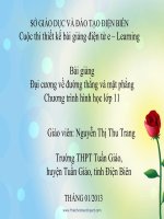 Slide tóan 11 Đại cương về đường thẳng và mặt phẳng _Thu Trang