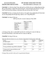 ĐỀ THI HỌC SINH GIỎI NĂM 2010 MÔN ĐỊA LÝ