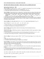 Đề thi tuyển sinh sau đại học (1998   2009)   đh kinh tế quốc dân