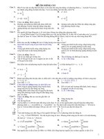 154 CÂU TRẮC NGHIỆM ÔN THI VẬT LÝ THPT - PHẦN ÔN SÓNG CƠ