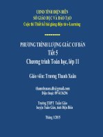 Slide tóan 11 PHƯƠNG TRÌNH LƯỢNG GIÁC CƠ BẢN _Thanh Xuân