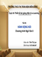 Slide văn 8 hành động nói _Thị Lựu