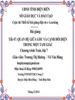 Slide tóan 7 QUAN HỆ GIỮA GÓC VÀ CẠNH ĐỐI DIỆN TRONG MỘT TAM GIÁC _Thị Hường ft văn Hùng