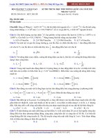 ĐỀ DỰ ĐOÁN MÔN VẬT LÝ KỲ THI QUỐC GIA THPT 2015 - ĐỀ SỐ 5