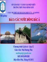 Slide Sử 12 BÀI 3 CÁC NƯỚC ĐÔNG BẮC Á _Dương Thu