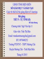 Slide văn 11 TỰ TÌNH _Thị ĐÀo