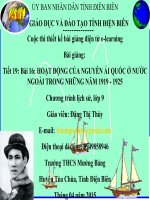 Slide sử 9 Bài 16 HOẠT ĐỘNG CỦA NGUYỄN ÁI QUỐC Ở NƯỚC NGOÀI TRONG NHỮNG NĂM 1919 - 1925 _Thị Thùy