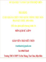 Slide sử 9 CUỘC KHÁNG CHIẾN TOÀN QUỐC CHỐNG THỰC DÂN PHÁP KẾT THÚC (1953-1954) _Hữu Thân