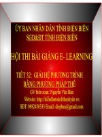 Slide Toán 9_TIẾT 32 GIẢI HỆ PHƯƠNG TRÌNH BẰNG PHƯƠNG PHÁP THẾ
