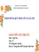 Slide văn 11 PHONG CÁCH NGÔN NGỮ SINH HOẠT _Thị Cúc