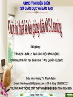 Slide tin học 9 bài 12 tạo các hiệu ứng động _H.T.T Ngần