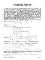 một số hệ phương trình sử dụng tính chất đơn điệu của hàm số