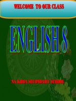 Slide tiếng anh 8 Unit 4 Our past _ THCS Na Khoa