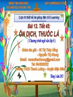 Slide văn 8 ÔN DỊCH, THUỐC LÁ _Hồng ft Nhung