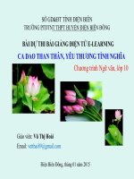 Slide văn 10 CA DAO THAN THÂN, YÊU THƯƠNG TÌNH NGHĨA _Thị Hoài