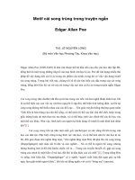 Báo cáo Motif cái song trùng trong truyện ngắn Edgar Allan Poe