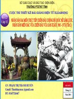 Slide sử 12 NHÂN DÂN HAI MIỀN TRỰC TIẾP CHIẾN ĐẤU CHỐNG ĐẾ QUỐC MĨ XÂM LƯỢC. NHÂN DÂN MIỀN BẮC VỪA CHIẾN ĐẤU VỪA SẢN XUẤT( 1965 - 1973)( Tiết 2) _Thanh Huyền