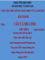 Slide văn 11 CÂU CÁ MÙA THU _Văn Lợi