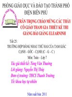 Slide tóan 7 bài TRƯỜNG HỢP BẰNG NHAU THỨ HAI CỦA TAM GIÁC CẠNH – GÓC – CẠNH (C – G – C ) _T.V Thưởng