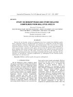 REVIEW - STUDY ON BENZOPYRANS AND OTHER ISOLATED COMPOUNDS FROM MALLOTUS APELTA