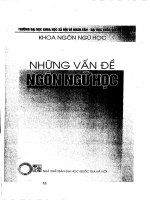Báo cáo khoa học Khảo sát mối quan hệ ngữ pháp - ngữ nghĩa giữa bổ từ với thành tố trung tâm trong ngữ vị từ hành động tiếng Mông Lềnh