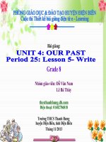 Slide tiếng anh 8 Unit 4 Our past _Văn Nam ft Bá Thùy