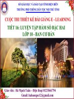 Slide tóan 10 LUYỆN TẬP HÀM SỐ BẬC HAI _Mạnh Tuân