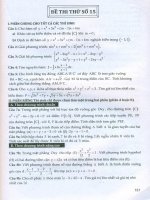 Thử sức trước kỳ thi đại học môn toán part 2