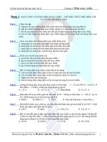 TÀI LIỆU LUYỆN THI ĐẠI HỌC MÔN VẬT LÝ -  DẠNG 1- ĐẠI CƯƠNG VỀ DÒNG ĐIỆN XOAY CHIỀU - VIẾT BIỂU THỨC HIỆU ĐIỆN THẾ VÀ CƯỜNG ĐỘ DÒNG ĐIỆN