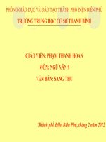 Slide văn 9 SANG THU _Thanh Đoan